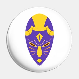 African Festival Mask Pin