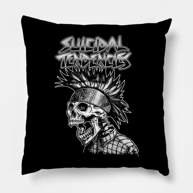 Suicidal V.07 Pillow by Heliikopertyz