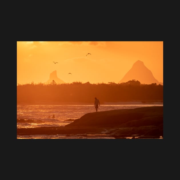 Sunset, Kings Beach, Caloundra. Sunshine Coast Queensland by AndrewGoodall