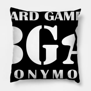 Official Board Gamers Anonymous White 2.0 Pillow