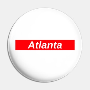 Atlanta // Red Box Logo Pin