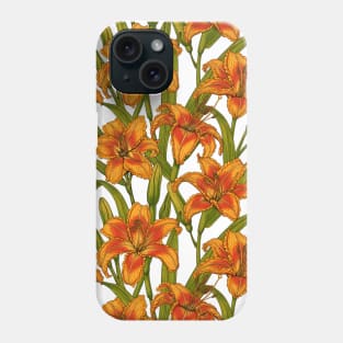 Tawny daylily flowers Phone Case