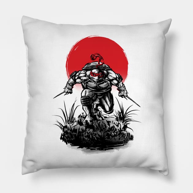 Raph under the sun Pillow by ddjvigo