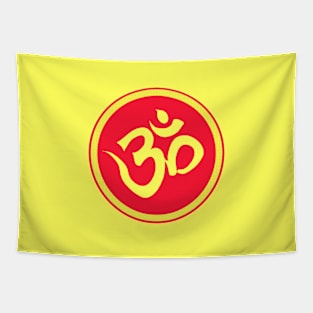 Spiritual Om Symbol Sacred Mantra Tapestry