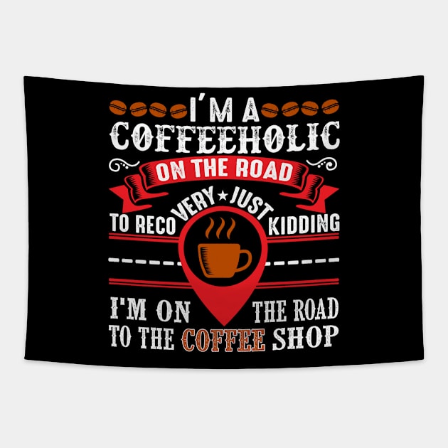 Quote Coffee Tapestry by Alvd Design