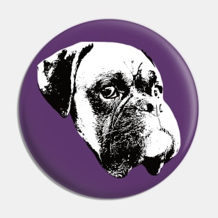 Boxer Dog Face Design - A Boxer Christmas Gift Pin