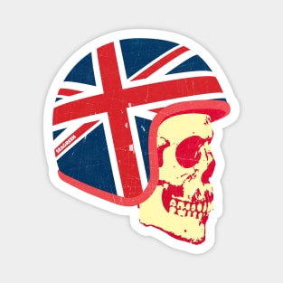 Cafe Racer Skull biker Magnet