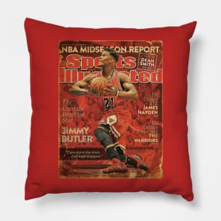 COVER SPORT - SPORT ILLUSTRATED - JIMMY BUTLER THE UNLIKELY BREAKOUT STAR Pillow