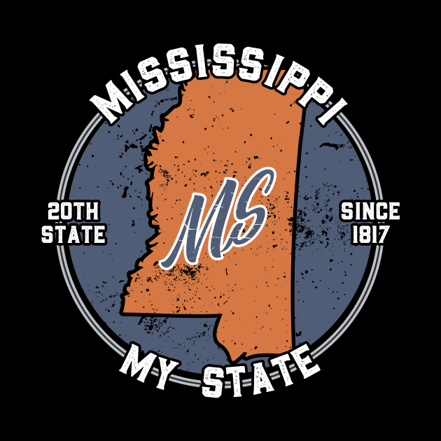 Mississippi My State Patriot State Tourist Gift by atomguy