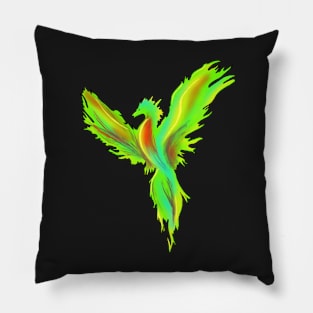 Green New phoenix Pillow