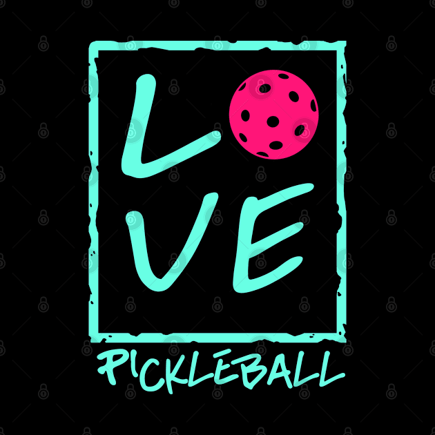 Womens Pickleball Gift Love Pickleball Product by Linco