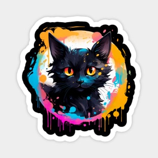 Cat painting Magnet