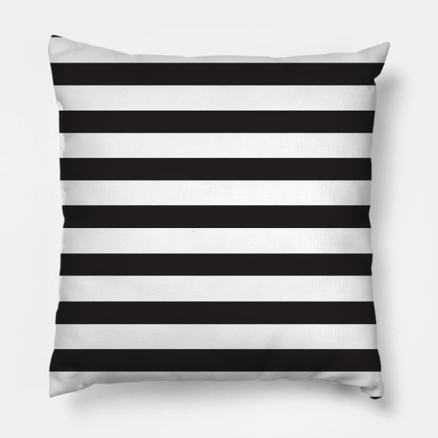 Black Stripes Pillow by Dessi Designs