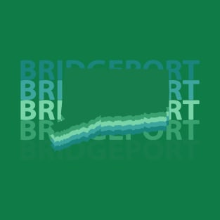 Bridgeport Connecticut Green Repeat T-Shirt