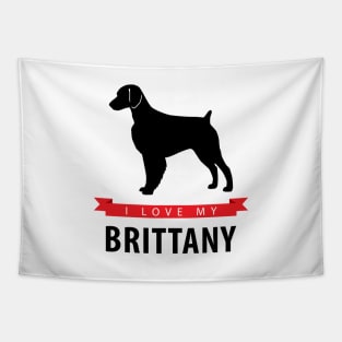 I Love My Brittany Tapestry