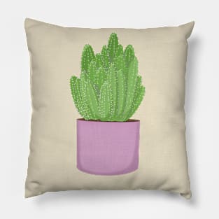 Cactus Pink Pot Pillow