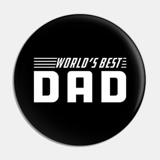 Dad - World's Best Dad Pin