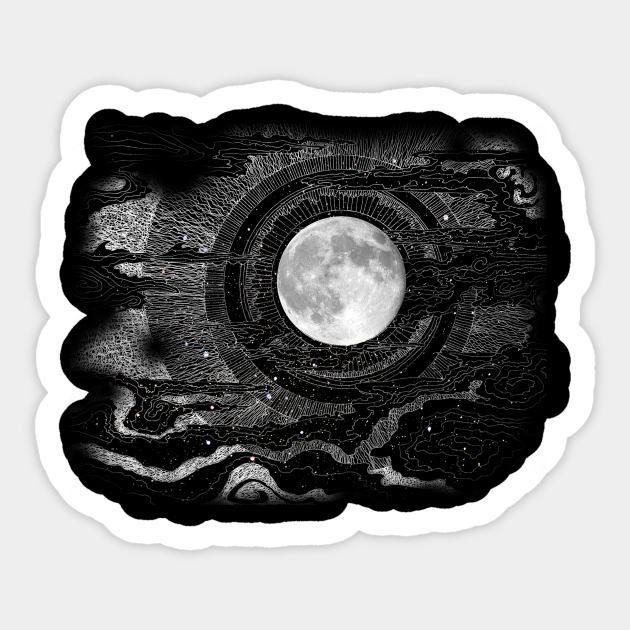 Moon Glow - Moon - Sticker