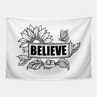 Believe Art Tapestry