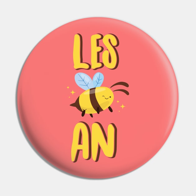 Lesbian Bee Pin by Eugenex