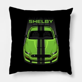 Ford Mustang Shelby GT350 2015 - 2020 - Grabber Lime - Black Stripes Pillow