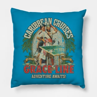 Grace Line Caribbean Cruises 1882 Pillow