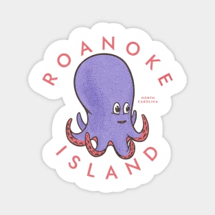 Roanoke Island, NC Summertime Vacationing Octopus Magnet