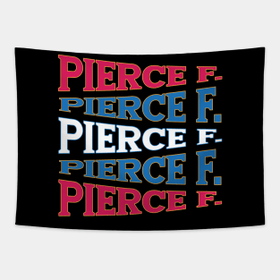 TEXT ART USA PRESIDENT PIERCE Tapestry