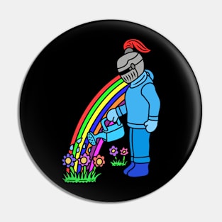 Cute cartoon knight gardening Pin