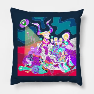 the coven affairs of alien and witches ecopop goya art Pillow