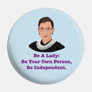 Ruth Bader Ginsburg Pin