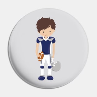 American Football, Brown Hair, Cute Boy, Rugby Pin