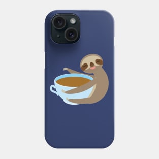 sloth, sloffee, coffee cup Phone Case