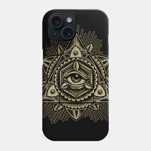 Sacred Trinity Eye Phone Case by Roberto Jaras Lira