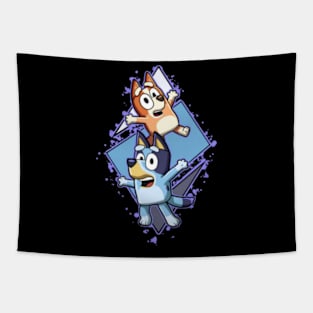 bluey funny Tapestry