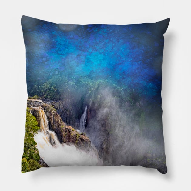 Beautiful Barron Falls Pillow by hereswendy