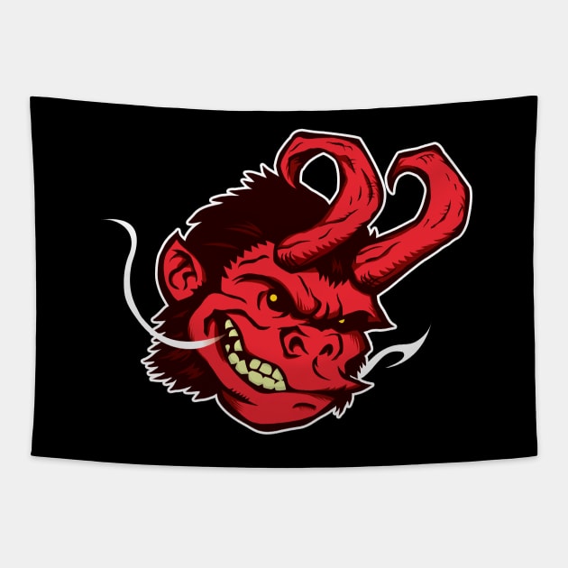 Devil Chimp Tapestry by devilchimp