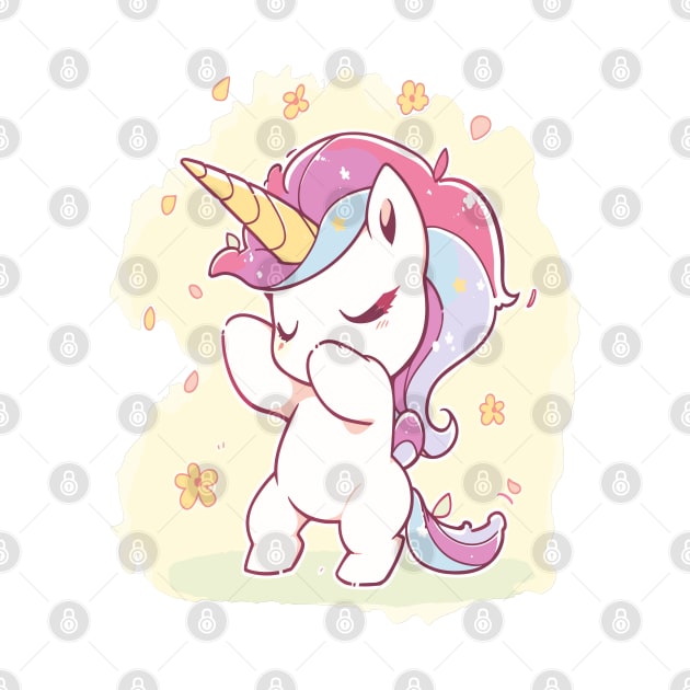 Super Cute Little Dabbing Unicorn by RuftupDesigns