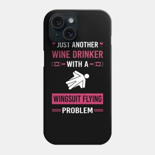 Wine Drinker Wingsuit Flying Wingsuiting Phone Case