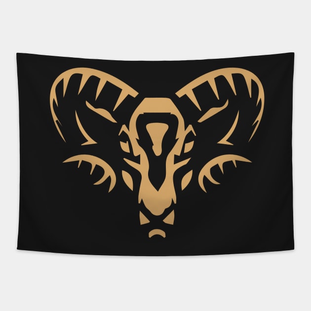 Markhor Face Tapestry by Right-Fit27