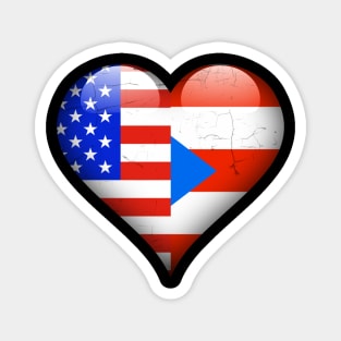 Half American Half Puerto Rican - Gift for Puerto Rican From Puerto Rico Magnet