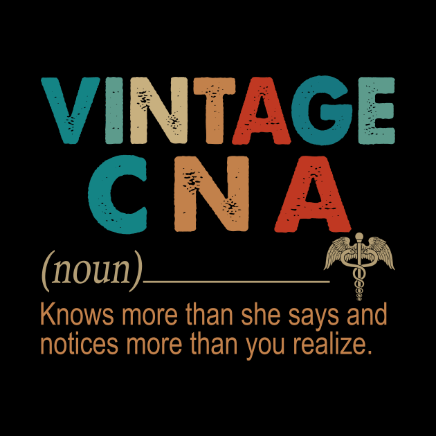 Vintage CNA Definition Knows More Than She Says And Notices More Than You Realize by Jenna Lyannion