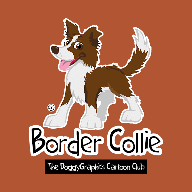 CartoonClub Border Collie - Brown by DoggyGraphics