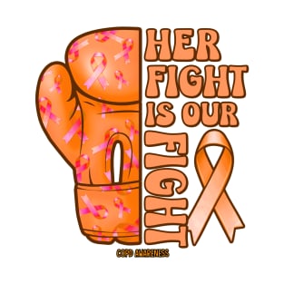 COPD Awareness - her fight warrior T-Shirt