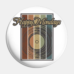 Happy Mondays Vynil Silhouette Pin