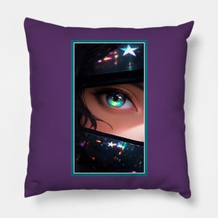 Anime Girl Eye | Quality Anime Artwork | Anime Aesthetic | Manga Anime Art Pillow