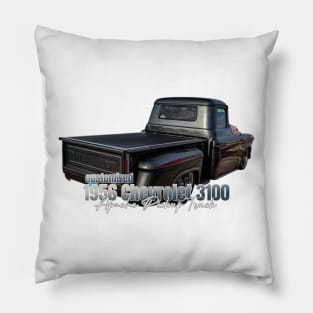 Customized 1956 Chevrolet 3100 Apache Pickup Truck Pillow