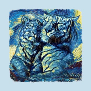 Tigers Van Gogh Style T-Shirt