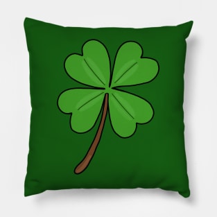 Four-leaf Clover - Luck Symbols Pillow