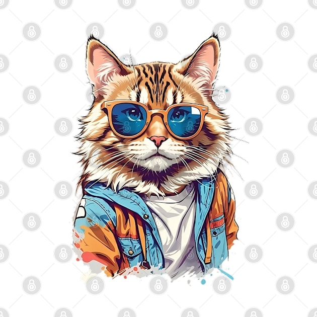 Hipster Cat by SpaceCats